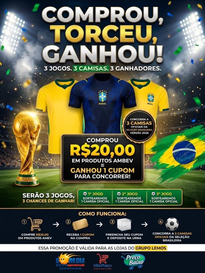 COPA 2026 DO BOM DIA SUPERMERCADOS